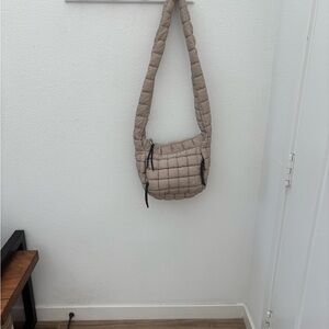 FP Movement by Free People Quilted Beige Shoulder Bag